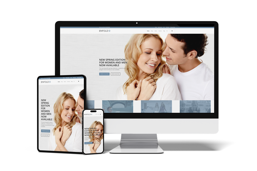 Multipage Designvorlage Fashion Shop - Webseite erstellen lassen