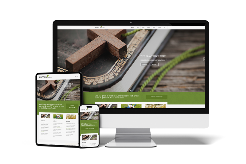 Multipage Designvorlage Church - Webseite erstellen lassen