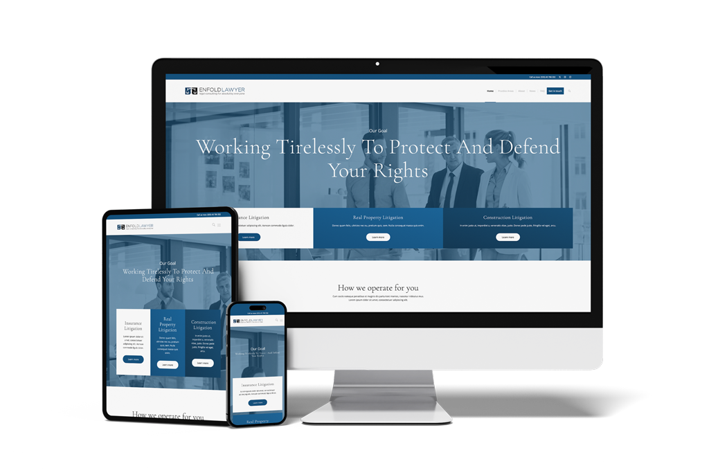 Multipage Designvorlage Law - Webseite erstellen lassen