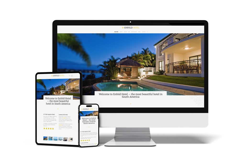 Multipage Designvorlage Hotel - Webseite erstellen lassen