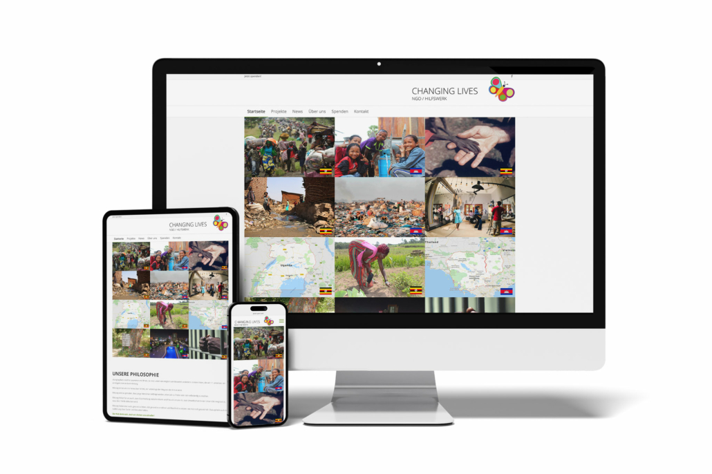 Webdesign Projekt für den Verein changing lives – responsives Layout und SEO-Optimierung
